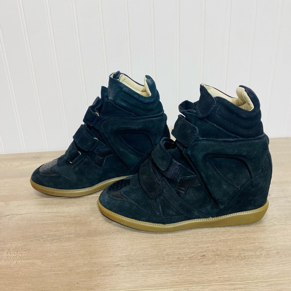 Brand new Isabel Marant bekett leather wedge sneakers size 7,5 no box - Picture 6 of 13